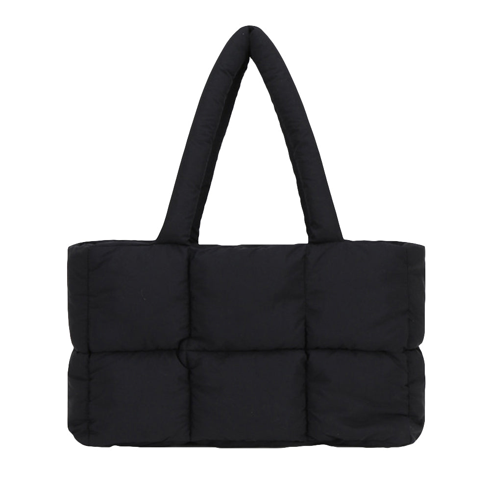 Puffer Tote Bag Large Quilted Puffy Handbag Lightweight Satchel Purse