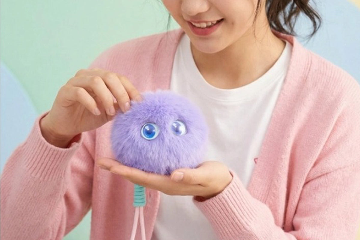 AI Interactive Plush Toy Cute AI Companion Plush Bag Charm for Stress Relief and Emotional Support