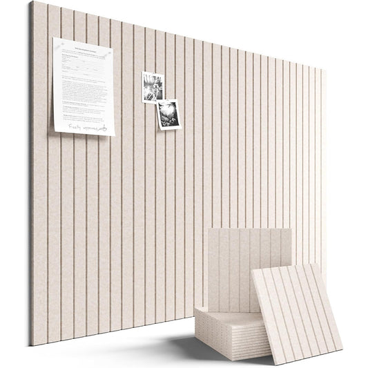 12Pcs Large Cork Bulletin Board for Walls Felt Boards Office Classroom Pin Board