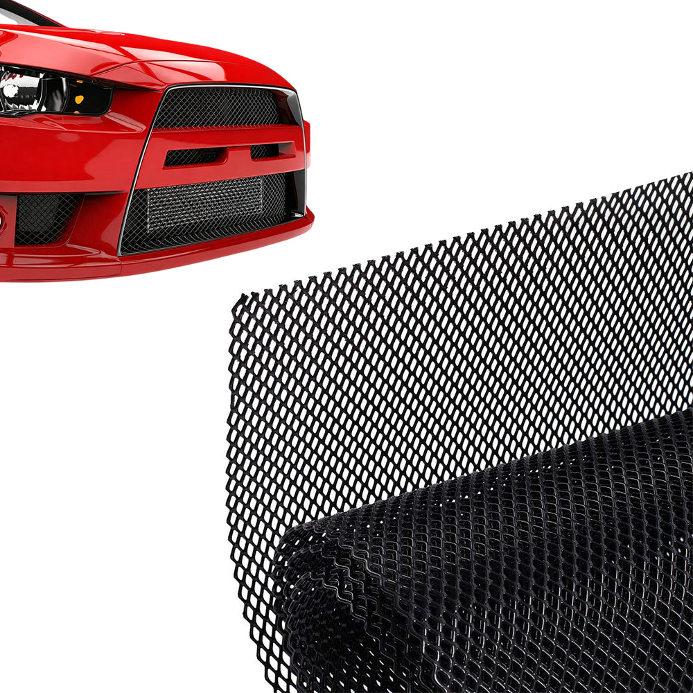 100 x 33cm Grille Mesh Aluminium Alloy Car Bumper Vent Metal Grille Net 3x6mm