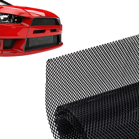 100 x 33cm Grille Mesh Aluminium Alloy Car Bumper Vent Metal Grille Net 3x6mm