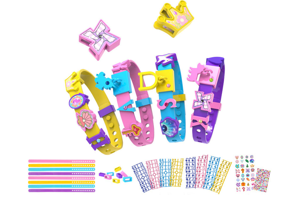 DIY Friendship Bracelet Making Kit With Stickers Wrist Band Craft Kit For Girls