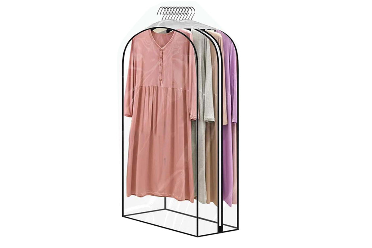 All Clear Garment Bags Hanging Clothes Waterproof for Suit Shirts Coats Dresses