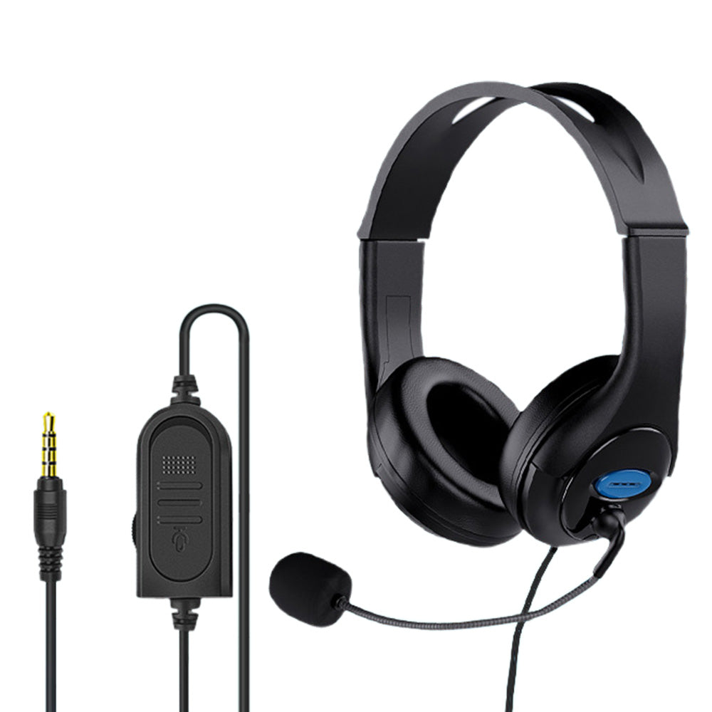 Over Ear Stereo Headset with Microphone Wired Gaming Headphones for Students Players