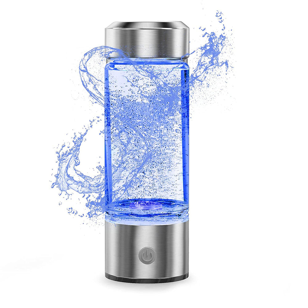 Electronic Water Bottle 2-in-1 450ml USB Rechargeable Hydrogen-rich