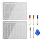 2Pcs 40x30cm Acrylic Magnetic Calendar for Fridge 5 Colorful Markers 1 Cleaning Cloth