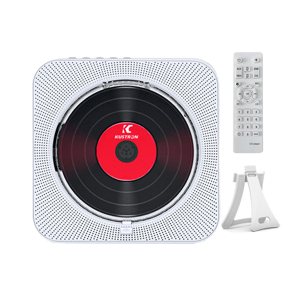 Wall Mountable CD Music Player with Bluetooth Mode
