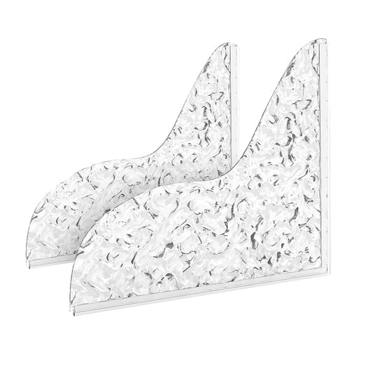 2Pcs Bathtub Splash Guards with Adhesive