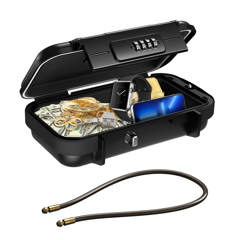 Portable Anti-Theft Mini Travel Security Box with Code