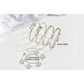 5Pcs Stainless Steel Open Cuff Bracelets and Chain Bracelet Set