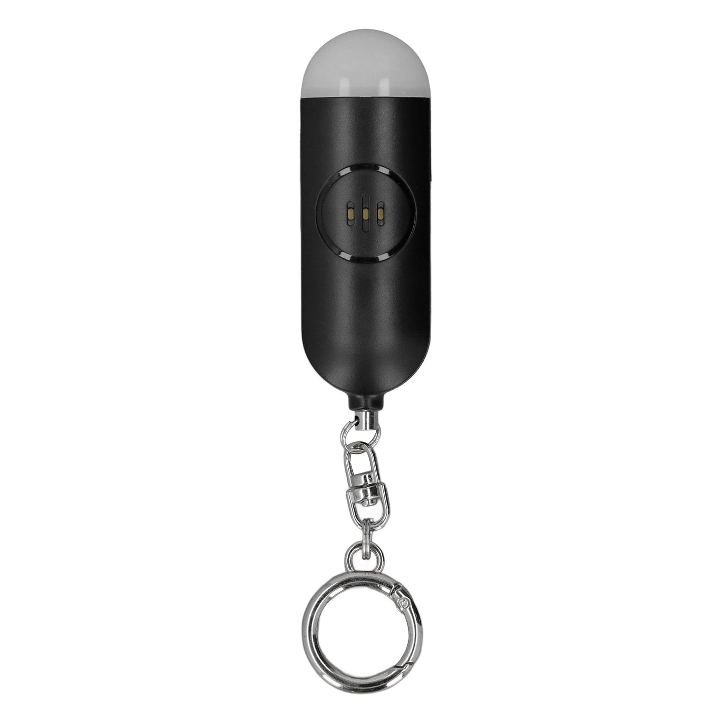 Personal Security Alarm Portable USB Rechargeable LED Light Versatile Self-Defense Keychain