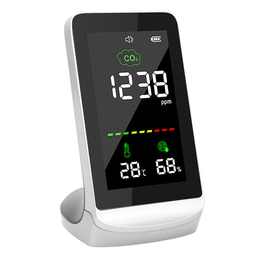 Air Quality Monitor LCD Screen Real Time Monitoring Portable Indoor Temperature and Humidity Tester