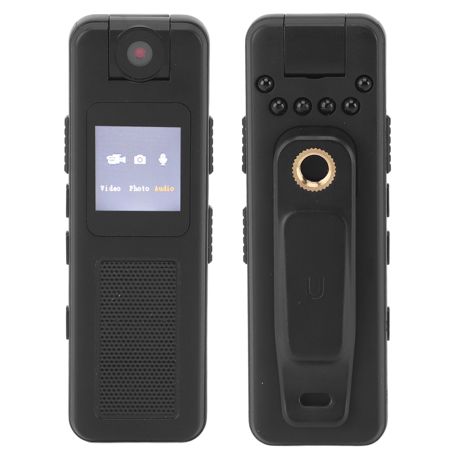 1080P Night Vision Wide Angle Clip-on Camera Recording Device for Outdoor Riding Meeting