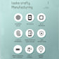 Waterproof USB Rechargeable Fingerprint Padlock for Tuya App for Door Luggage Suitcase Backpack