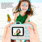 Thermal Instant Print Camera 2.7K 42MP 2.4in HD IPS Screen HD with 4 Rolls Print Paper