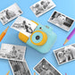 Thermal Instant Print Camera 2.7K 42MP 2.4in HD IPS Screen HD with 4 Rolls Print Paper