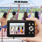 44MP 1080P HD Digital Camera 16X Zoom Auto Focus 2.5 Inch IPS Display Anti Shake