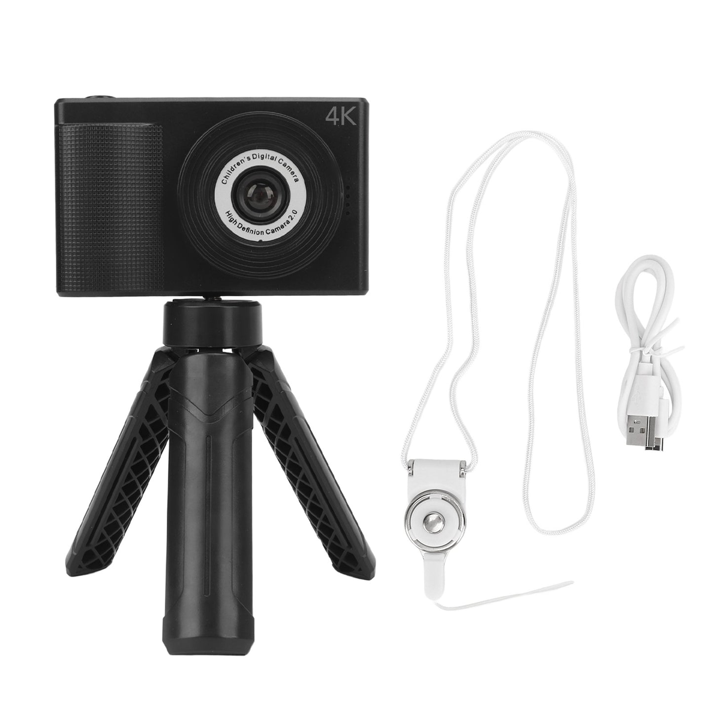 Kids 1080P Rechargeable Digital Camera Dual Lens 40MP Video Camera with 8X Digital Zoom IPS Screen with 32G Memory Card