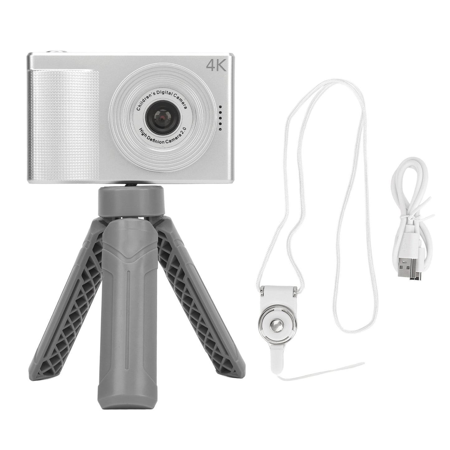Kids 1080P Rechargeable Digital Camera Dual Lens 40MP Video Camera with 8X Digital Zoom IPS Screen with 32G Memory Card