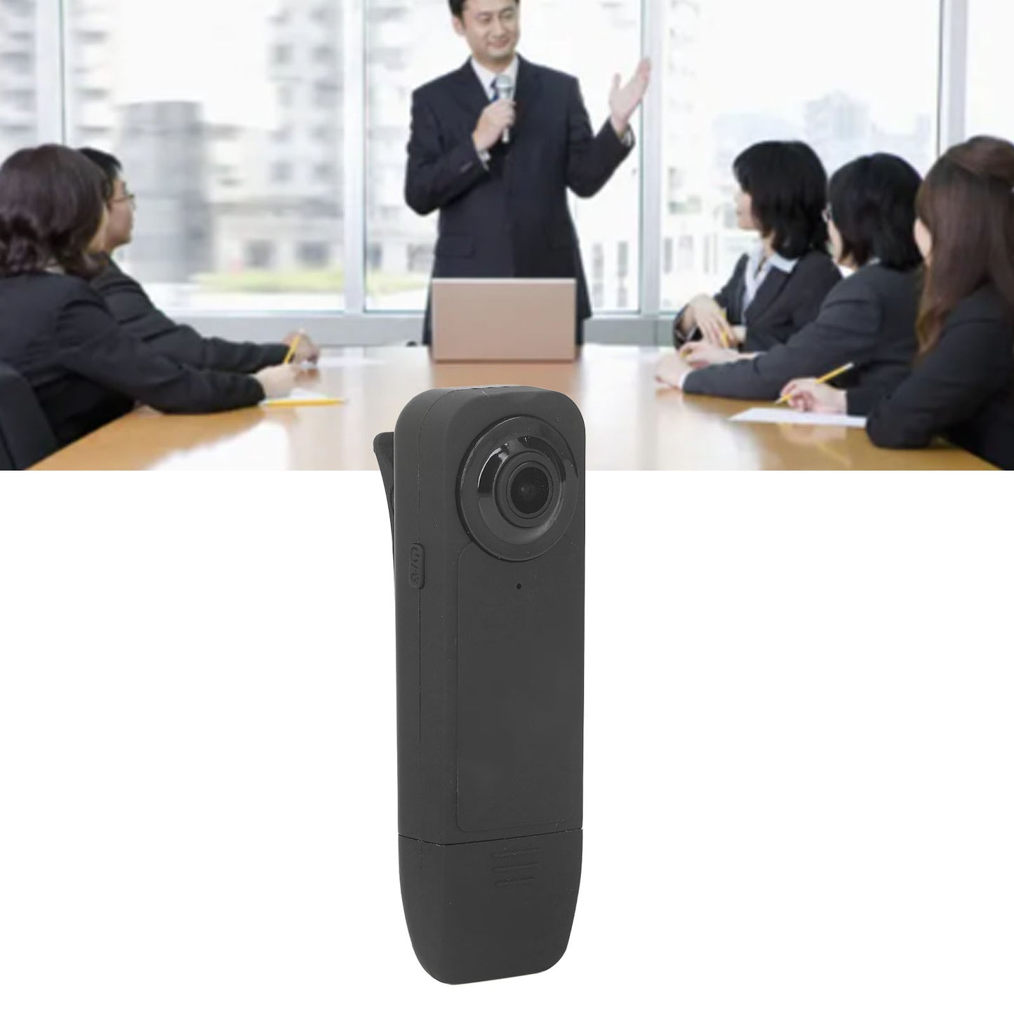 1080P Night Vision Wide Angle Clip-on Camera Recording Device for Outdoor Riding Meeting