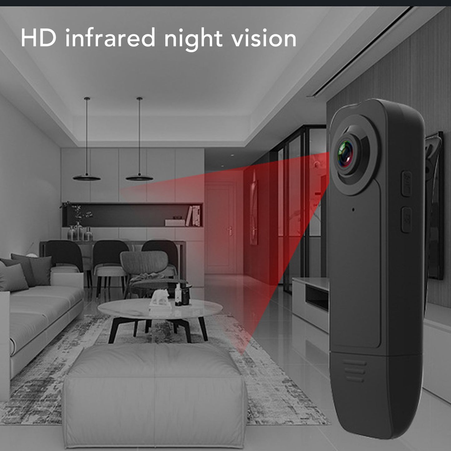1080P Night Vision Wide Angle Clip-on Camera Recording Device for Outdoor Riding Meeting