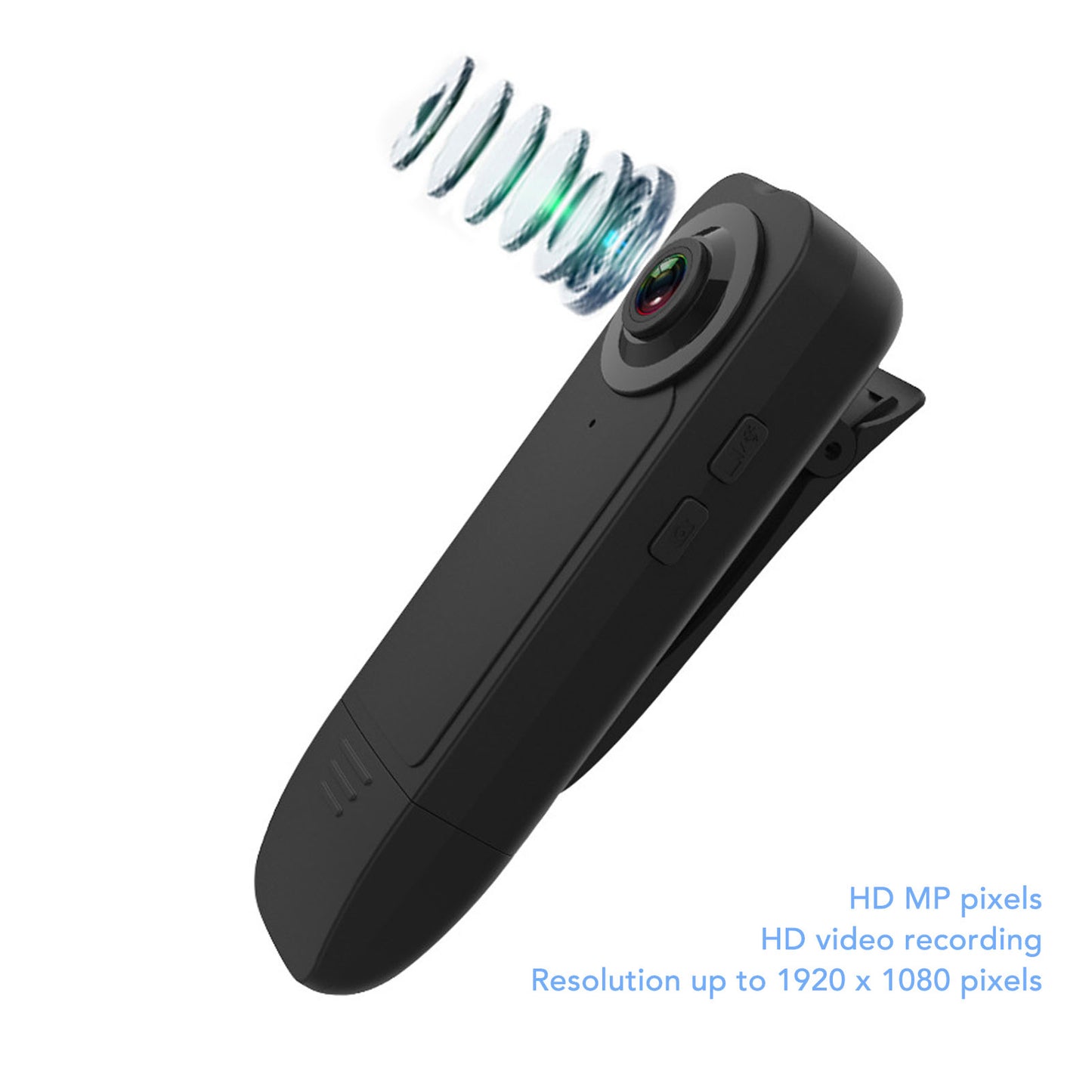 1080P Night Vision Wide Angle Clip-on Camera Recording Device for Outdoor Riding Meeting