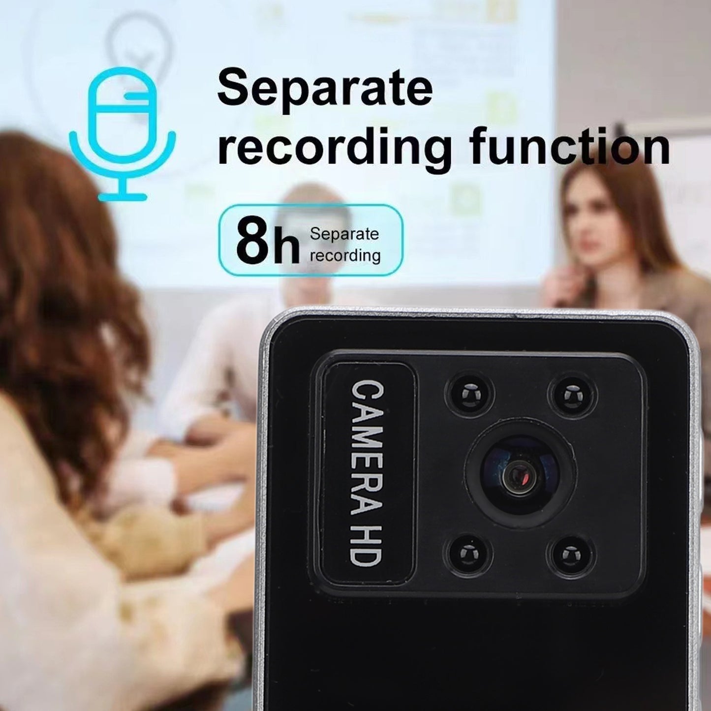 1080P Night Vision Loop Recording Wearable Pocket Video Recording Camera with Back Clip