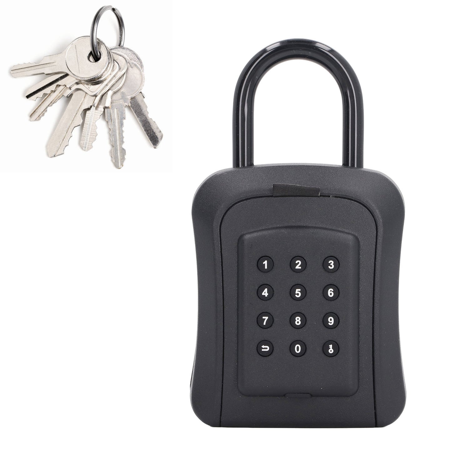 Waterproof Key Lock Box Six Digit Password Wall Mounted Combination Keyboard Storage Box