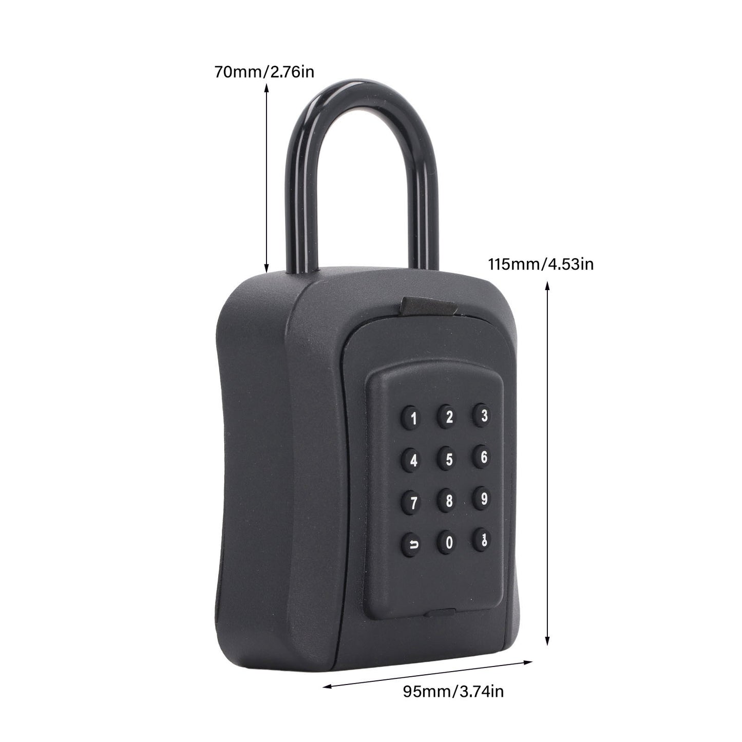 Waterproof Key Lock Box Six Digit Password Wall Mounted Combination Keyboard Storage Box