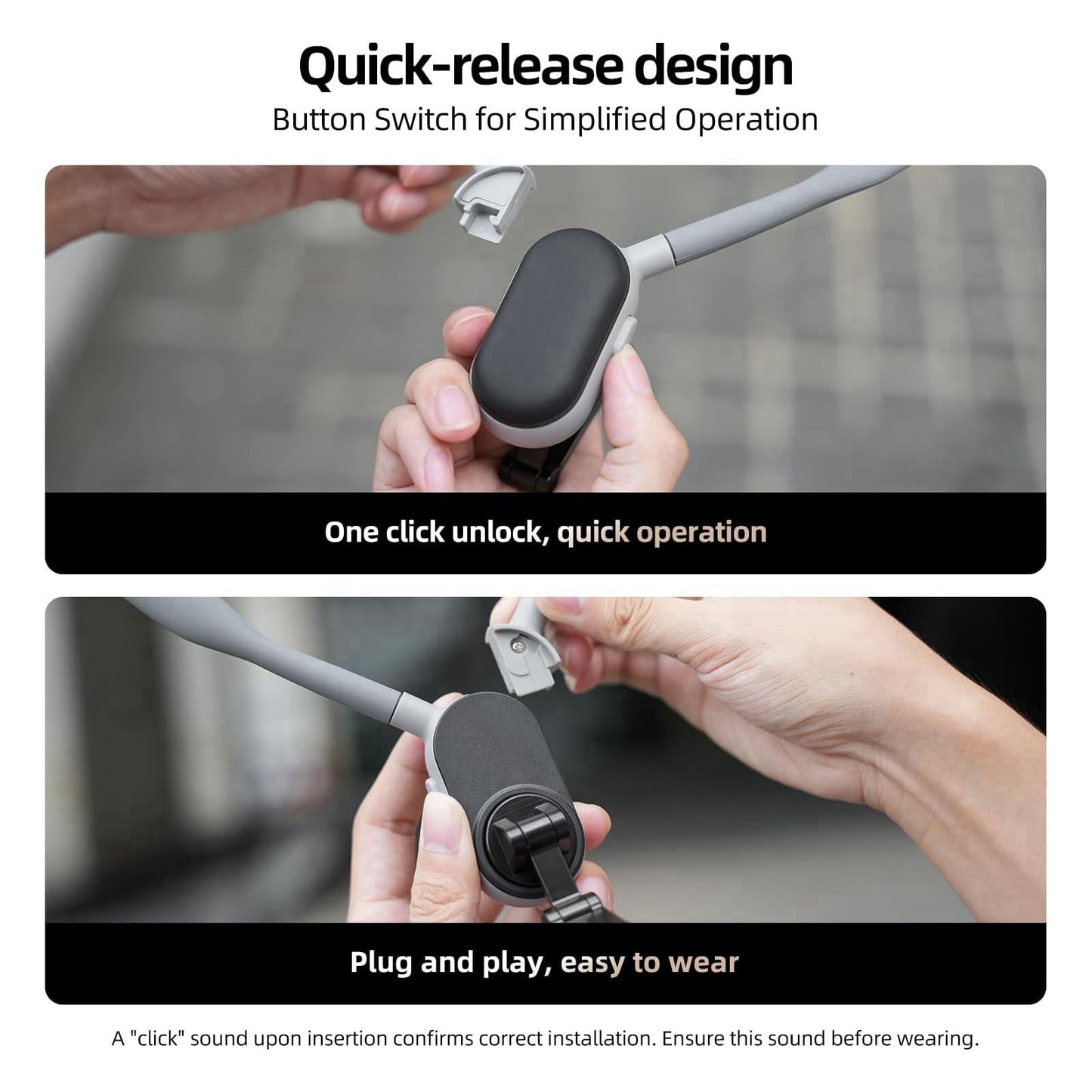 Silicone Quick Release Adhesive Neck Mount Cell Phone Holder Chest Stand for IOS 15 14 13 12 Series Video Recording