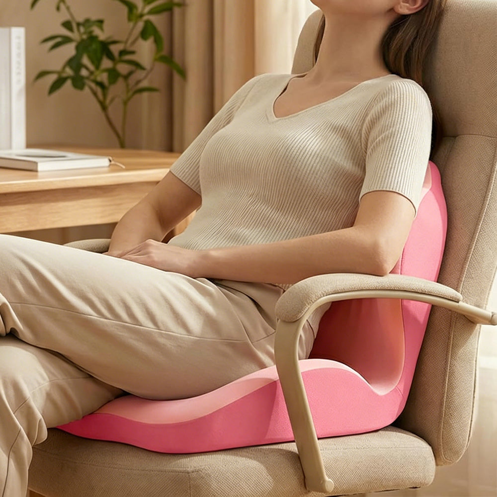 Ergonomic Back Hip Support Cushion For Office Chair And Vehicle Seat
