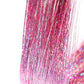 12-Piece Hair Tinsel Clip Kit for Sparkling Hair Extensions