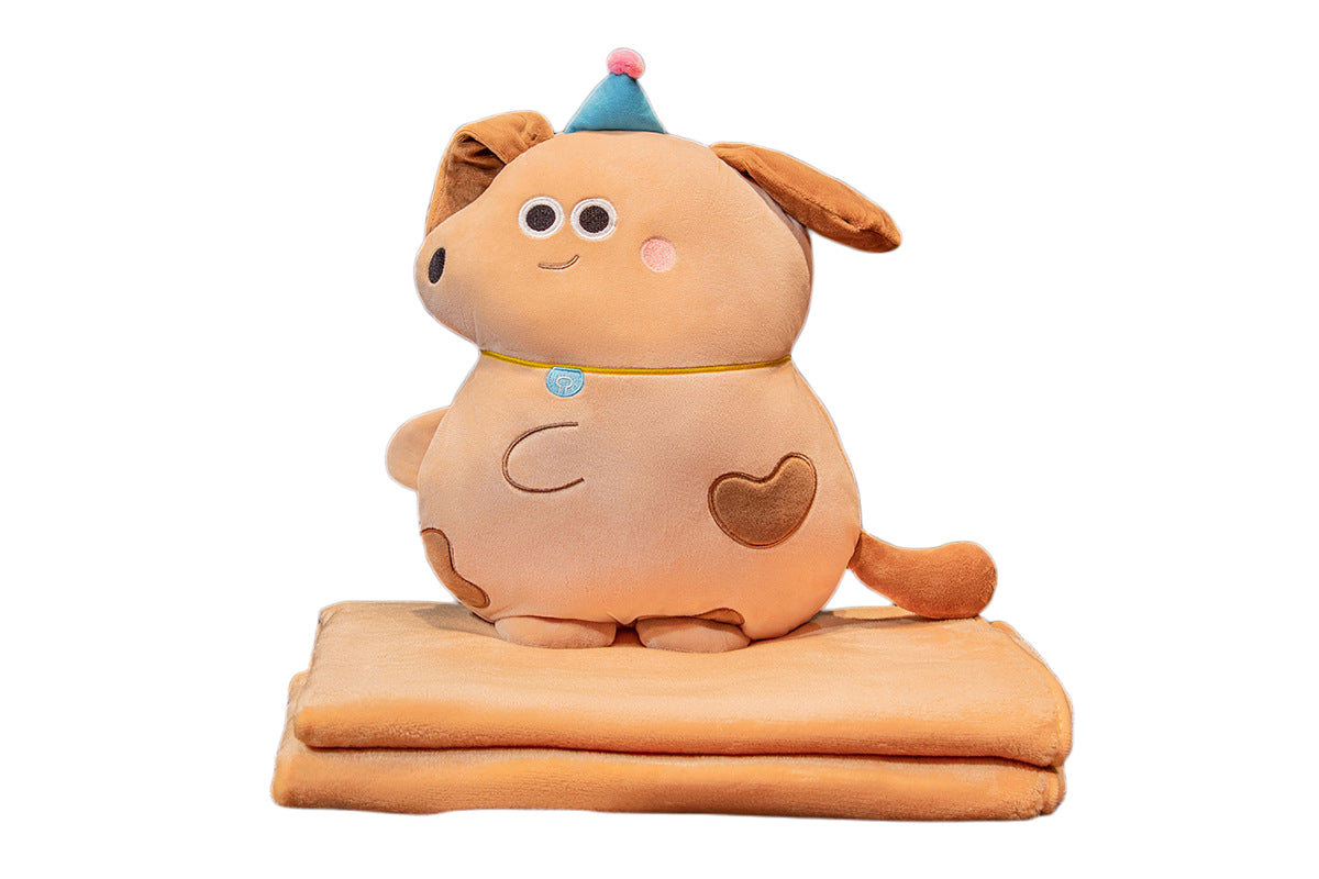 2-In-1 Cartoon Plushie Pillow Blanket