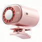 360 Rotatable 199-Speed Ice Cooling Clip Fan with Neck Lanyard TEC Semiconductor Cooling Fan Turbo Boost Wind