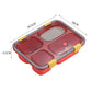 Portable Microwaveable Lunch Box Bento Box-4-Compartment