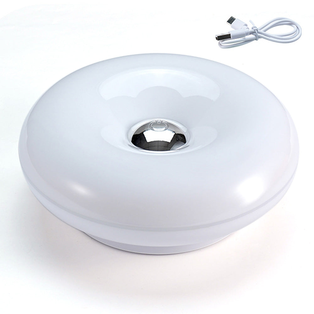 Rechargeable Donut Table and Wall Lamp with Touch Dimming