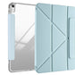 Anti-Bending PC Tablet Case with Multi-Angle Stand Pencil Holder for iPad