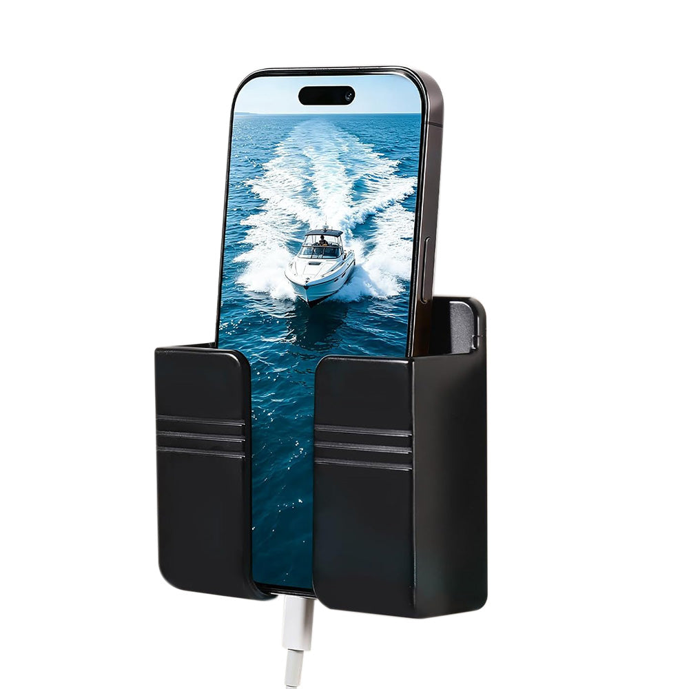 2 Pack Wall Mount Phone Holder Peel and Stick No Tools for Dorm Bedroom RV