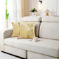 2Pcs 45x45cm Palm Leaf Floral Print Single-Sided Pillow Cover for Sofa Pillow