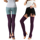 2Pcs Women Knitted Over Knee Long Boot Stocking