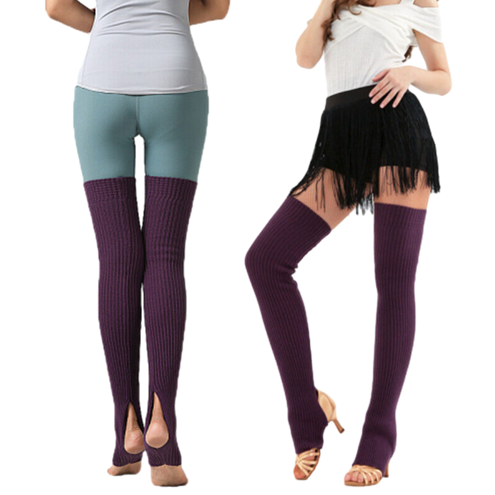 2Pcs Women Knitted Over Knee Long Boot Stocking