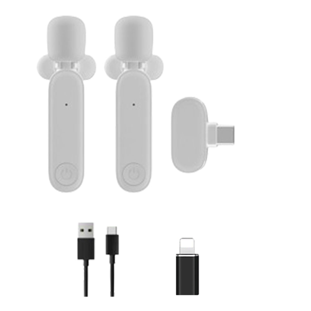 2.4G Wireless Lavalier Microphone Mic For Android iPhone iPad