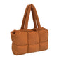 Puffer Tote Bag Large Quilted Puffy Handbag Lightweight Satchel Purse