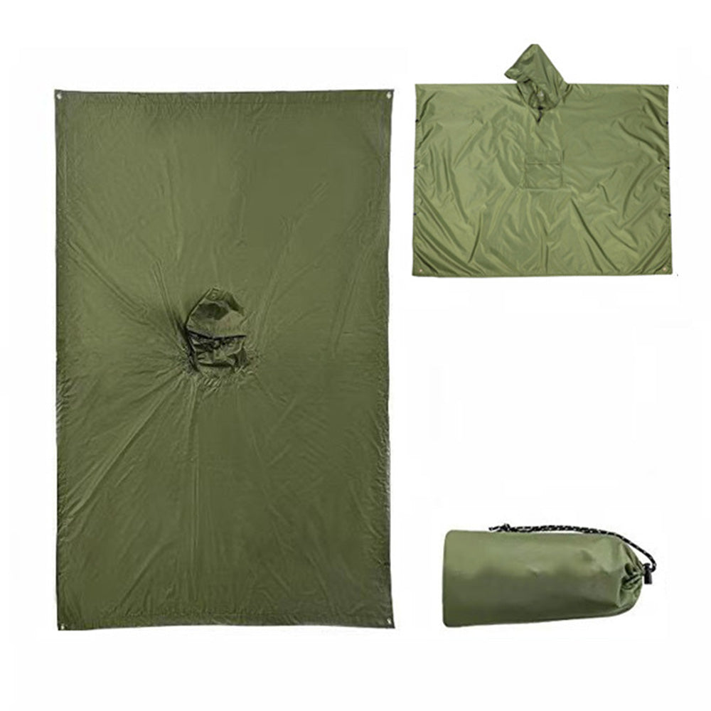 3 in 1 Portable Rain Poncho Waterproof Lightweight Emergency Raincoat with Pocket