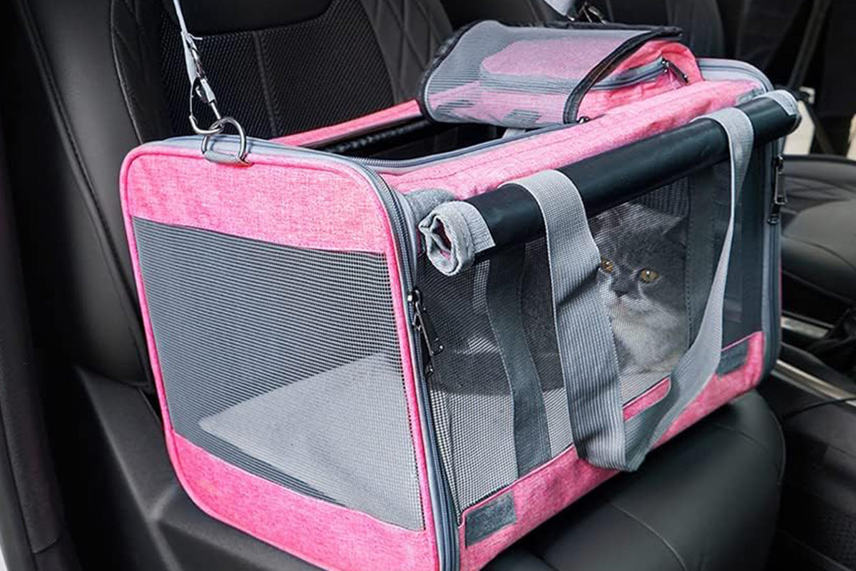 Pet Carrier for Large Cats Washable Dog Carrier Privacy Protection for Travel