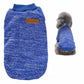 Dog Sweatshirt Pullover Classic Round Neck Soft Clothes for Small Medium Dogs Cats-Blue