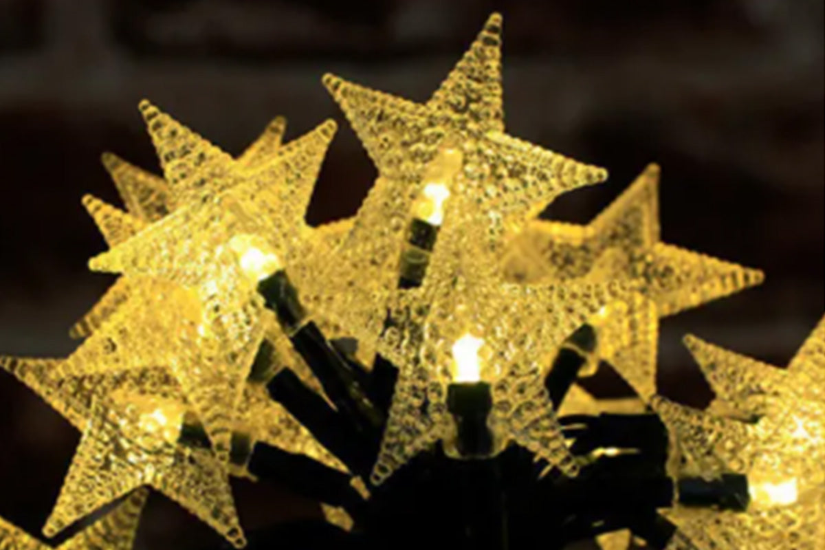 Outdoor Solar String Flower Lights Fairy Lights for Garden and Christmas Decoration