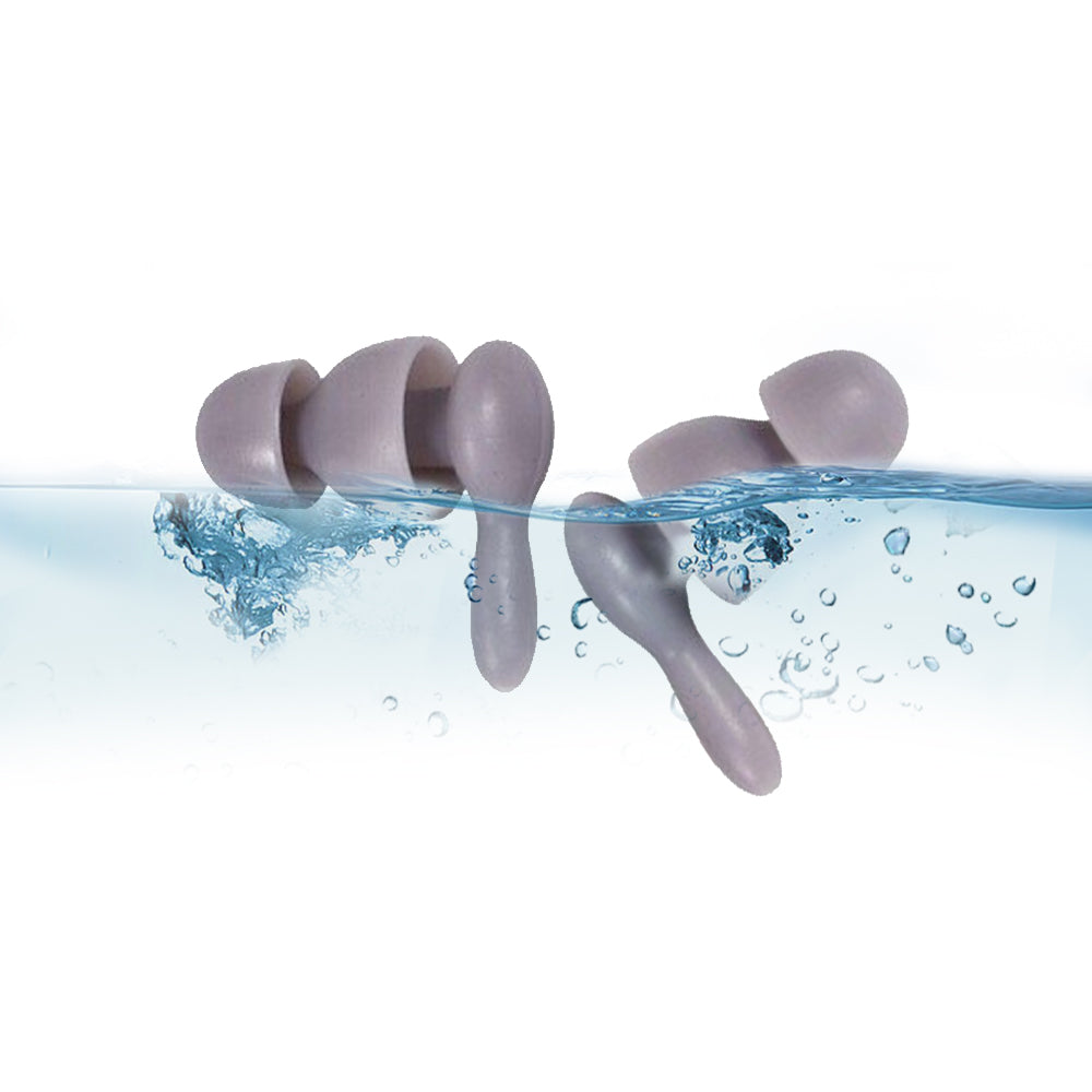 2 Pairs Soft Silicone Noise Reduction Ear Plugs with Storage Container Box