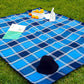 Outdoor Picnic Blanket Splash-resistant Foldable Travel Mat 203x203cm
