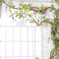 4Pcs Artificial Silk Wisteria Vine Hanging Garland 1.8 m for Home and Garden Decoration